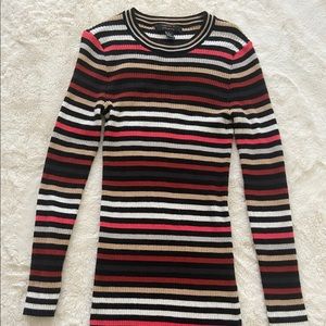 Striped sweater dress